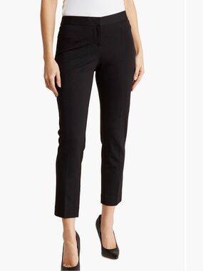 Amanda & Chelsea women’s black Ponte Knit ankle Trousers slacks pants size 10